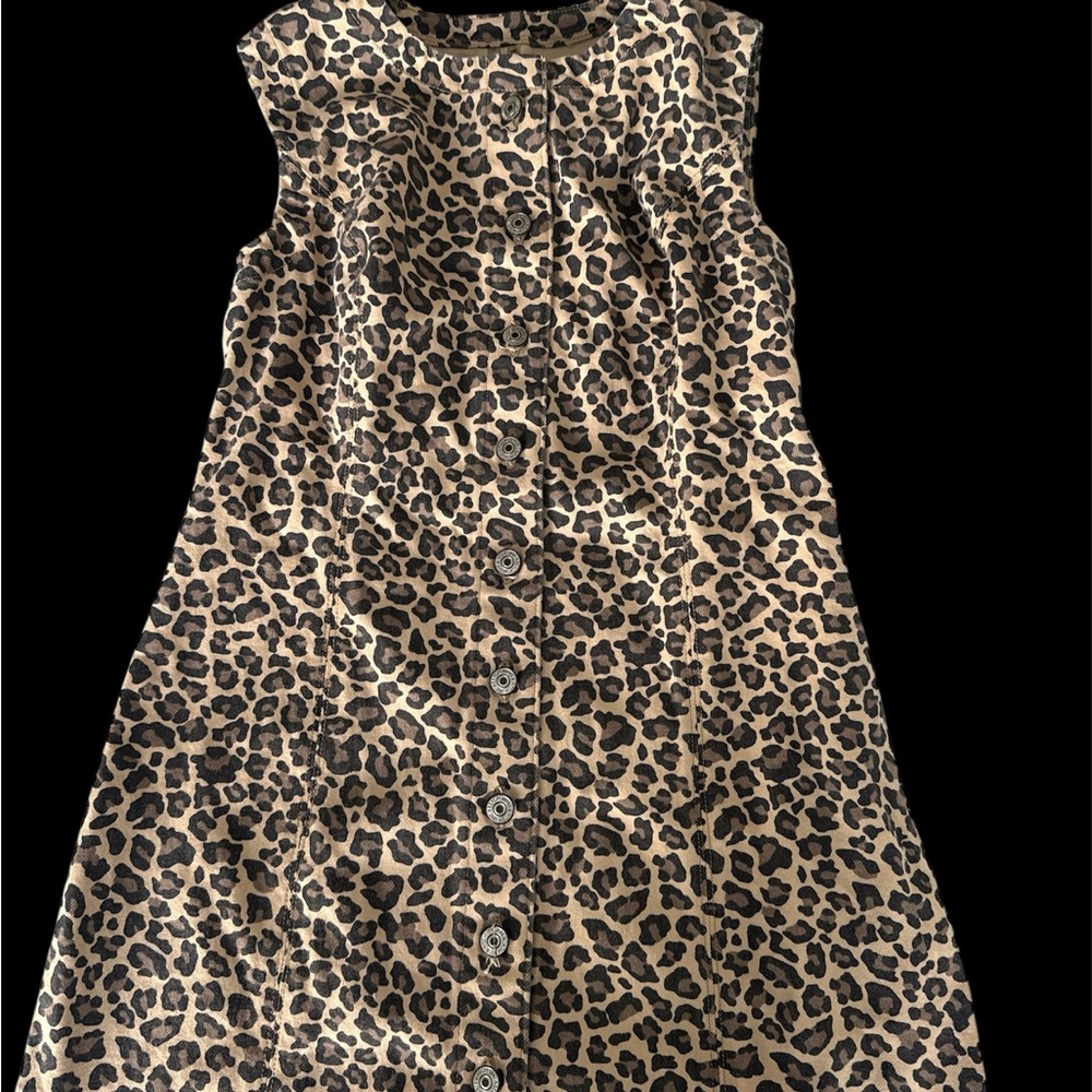 Abercrombie & Fitch Leopard Print Midi Dress